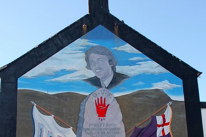 Award Winning Express 2 Hours Belfast Black Taxi/Cab tours - Stop 4: Bobby Sands mural, IRA versus British army, and community memory