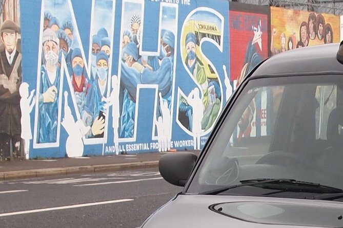 Black Taxi Mural "Tour Like A Local" - A 90-Minute Belfast Murals Route, Done by Taxi