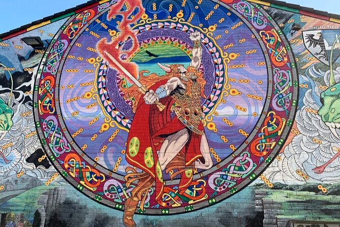 Cab Tours Belfast Famous Black taxi tours 2 hrs The Troubles - Falls Road and Bobby Sands murals: the story begins, then circles back