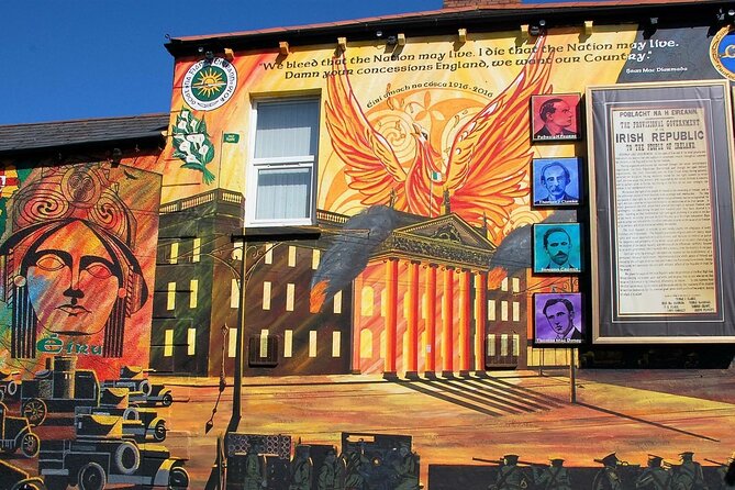 Private Belfast Troubles Cab Tour Adventure 2hrs Personal Guide - Bobby Sands mural and Shankill Road, loyalist Belfast in context