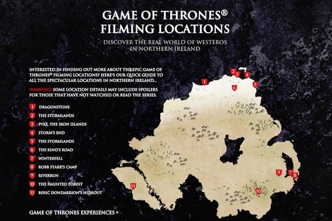 Private Game of Thrones including Giant's Causeway Causeway Coast Rope Bridge - Bushmills Distillery and Dunluce Castle: the warm-up stops that set the tone